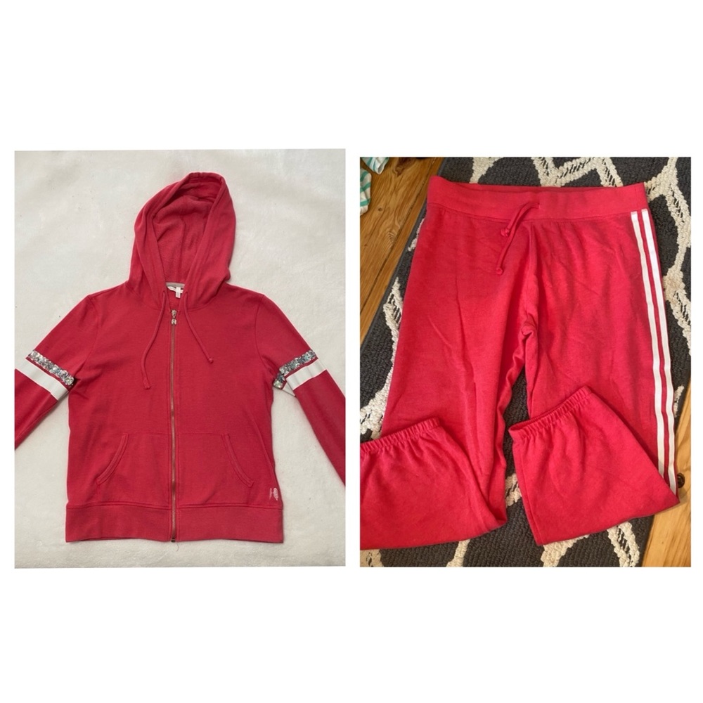 Victoria Secret Zip up & Capri Set